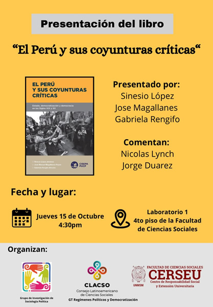 Presentación del libro: “El Perú y sus coyunturas críticas”